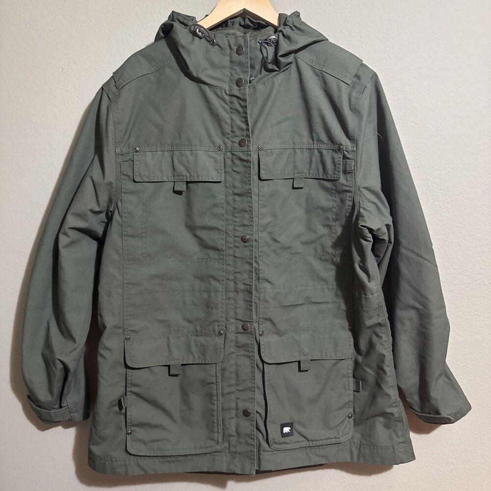 Polar King Women's Mission Parka - Olive Green - Zips - Buttons - Hood - 2XR